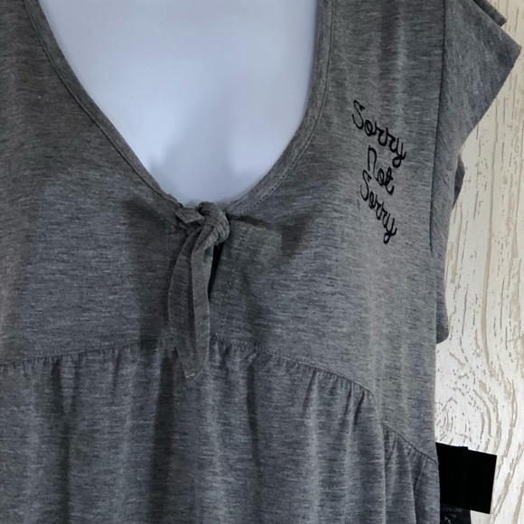 Love Tribe Sorry Not Sorry Top w/Bracelet XL - Picture 3 of 8